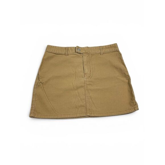 GAP Dresses & Skirts - GAP Corduroy Mini Pencil Skirt Tan 90s Y2K Stretch Utility Casual Comfort Size 8